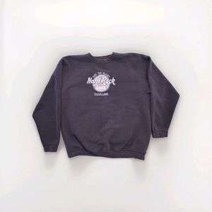 Vintage 90s Hard Rock Cafe Save the Planet Crewneck Sweatshirt XL Cleveland USA